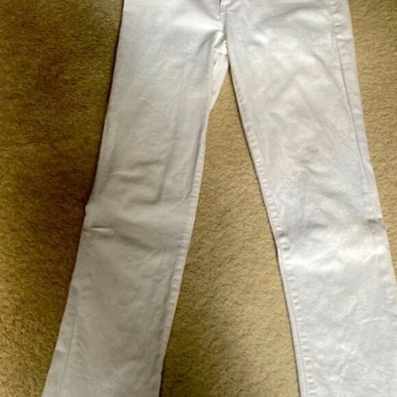 7 For All Mankind White Stretch Bootcut Jeans Size 28 - Picture 2 of 4